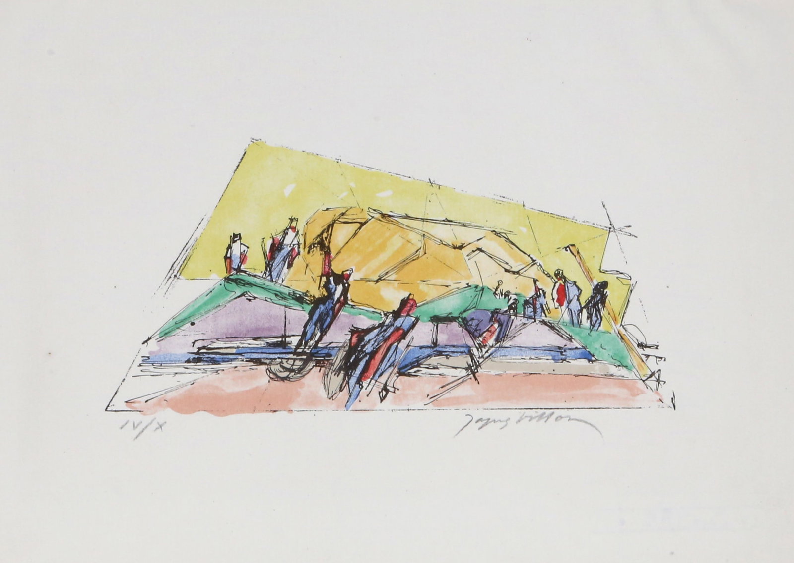Jacques Villon, La Moisson from Poemes de Leur Temps, Lithograph (1 of 2)