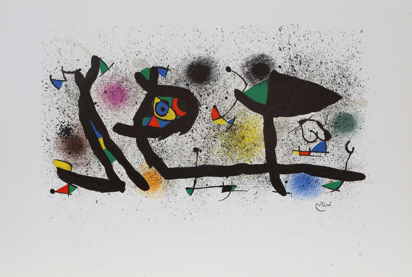 Joan Miro, Sculptures (M. 950), Lithograph: Artist: Joan Miro, Spanish (1893 - 1983) Title: Sculptures (M. 950) Year: 1974 Medium: Lithograph on BFK Rives, signed in the plate Image Size: 19 x 27 inches Size: 20.5 x 29 in. (52.07 x 73.66 cm) Pr