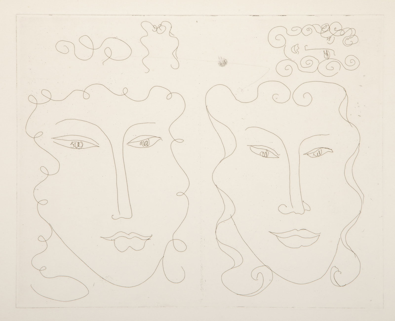 Henri Matisse, Two Faces, Etching (1 of 4)