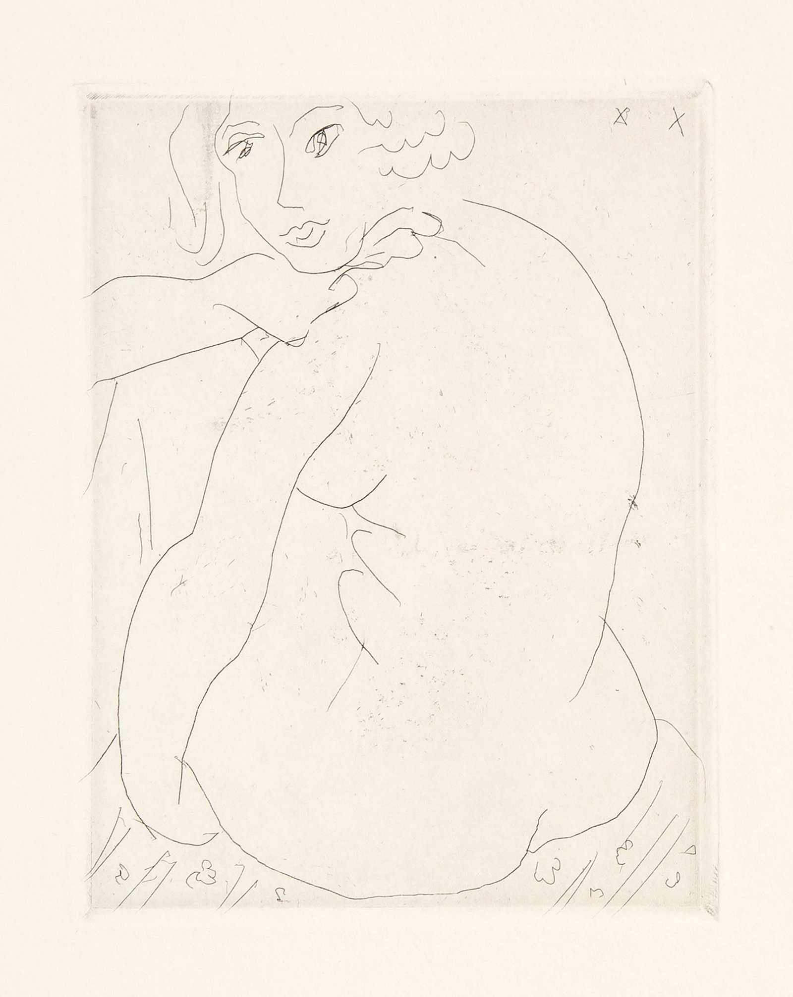 Henri Matisse, Nu Assis de Trois Quarts, Le Visage de Face, Etching (1 of 5)