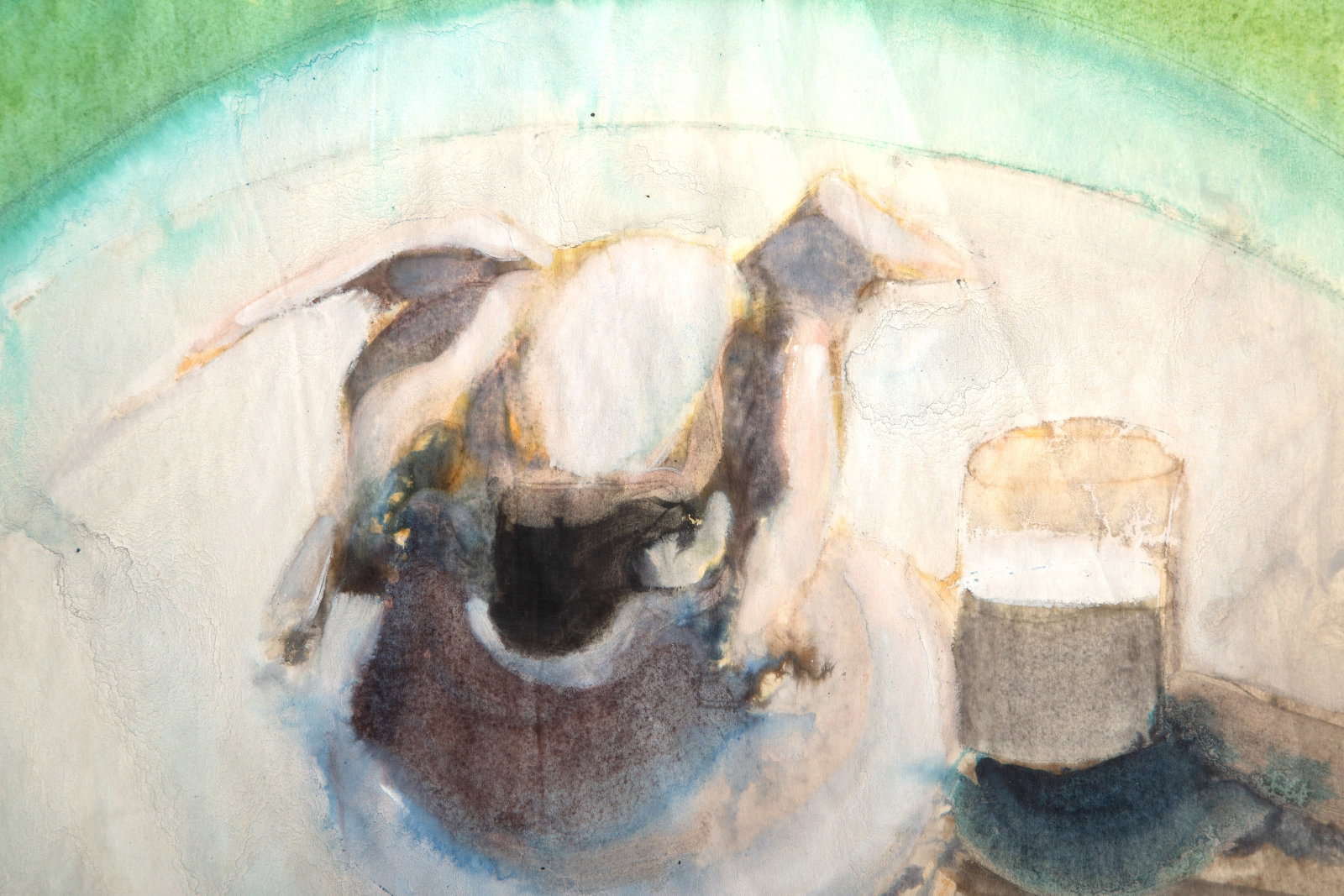 Robert Andrew Parker, Mechanical Bull, Watercolor - 2