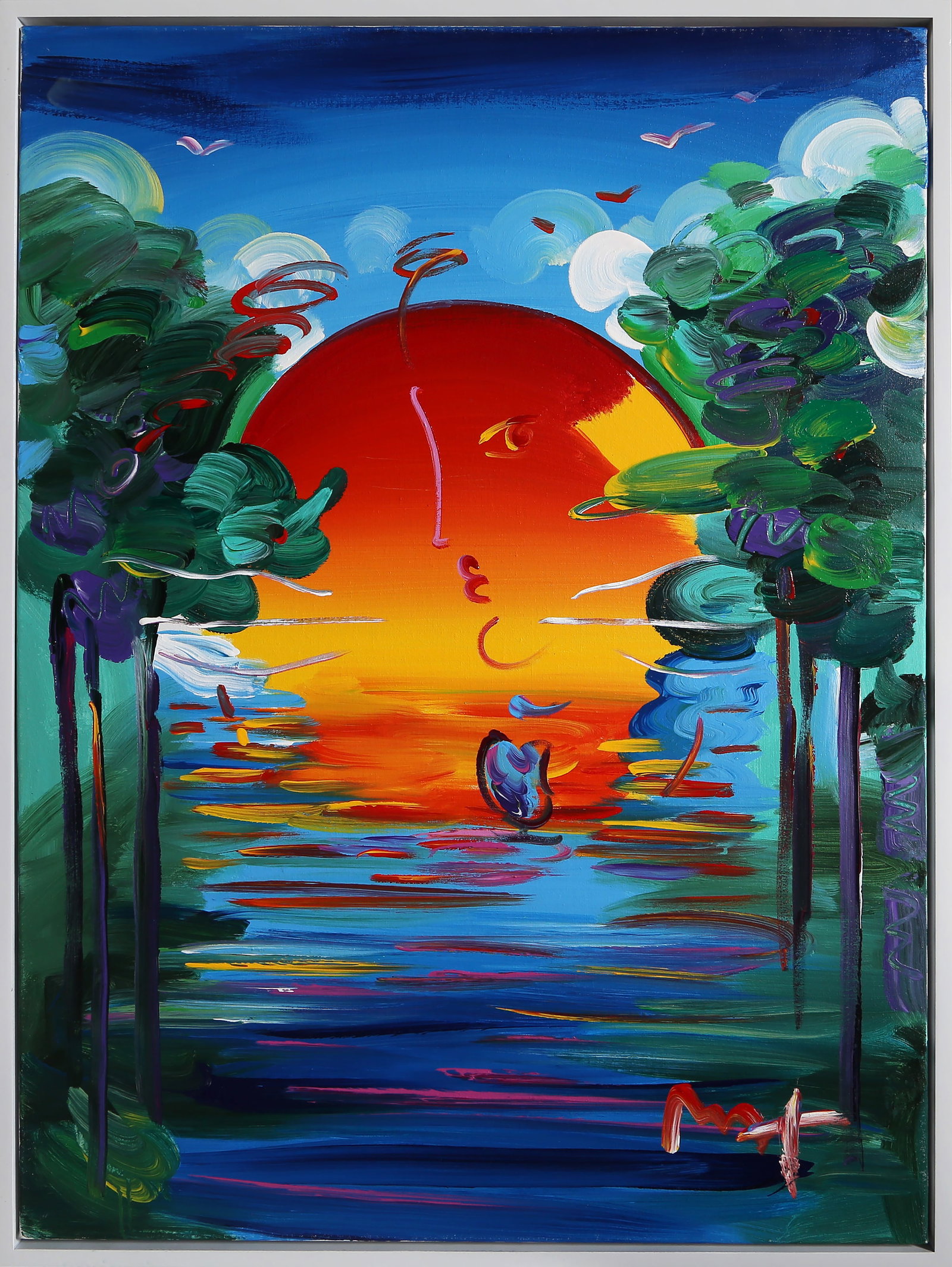 Peter Max, Better World, Painting: Artist: Peter Max, German/American (1937 - ) Title: Better World Year: 2008 Medium: Acrylic on Canvas, signed lower right, and stamp signed and dated on verso Size: 41 x 30.5 in. (104.14 x 77.47 cm) F