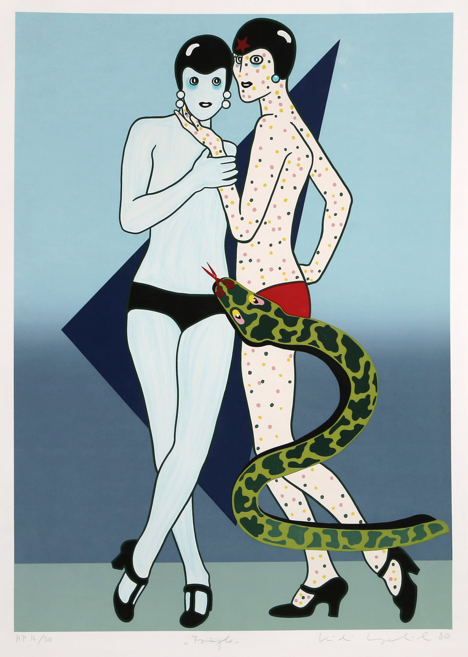 Kiki Kogelnik, Triangle, Screenprint (1 of 6)