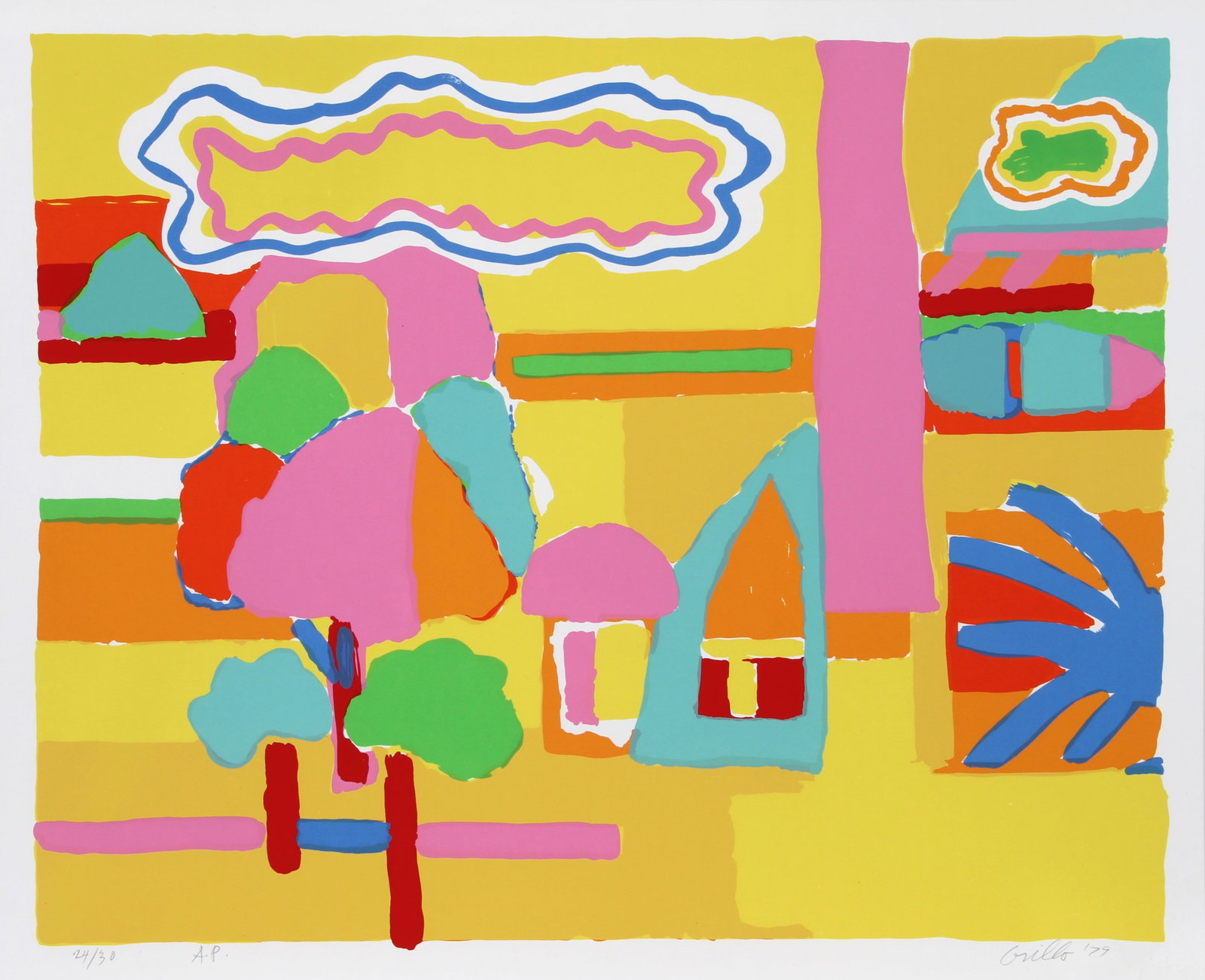 John Grillo, Landscape I, Screenprint (1 of 2)