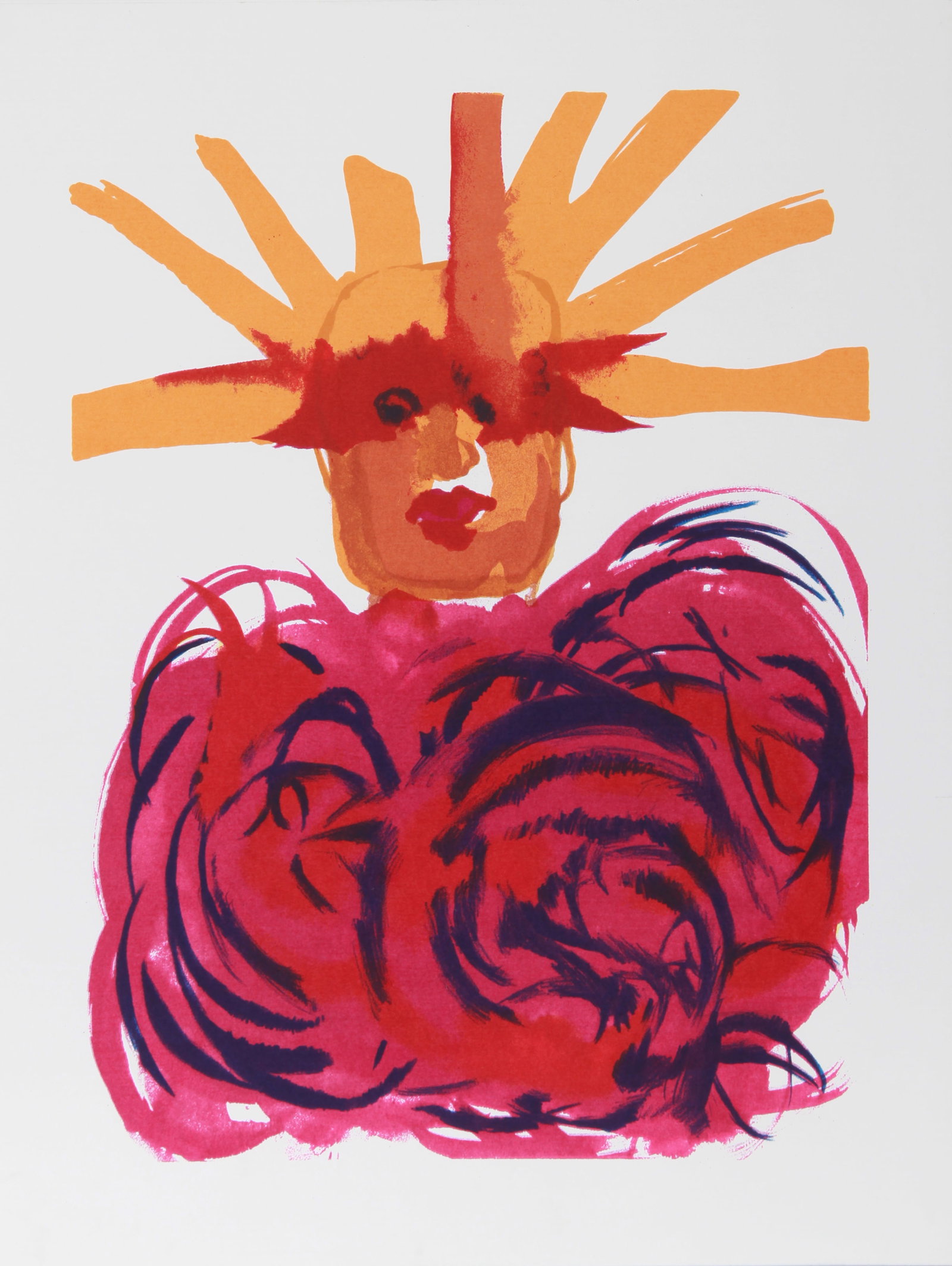 Vick Vibha, Statue of Liberty, Screenprint: Artist: Vick Vibha Title: Statue of Liberty Year: 1978 Medium: Screenprint, signed and numbered in pencil Edition: 150, AP 20 Size: 26 in. x 20 in. (66.04 cm x 50.8 cm)