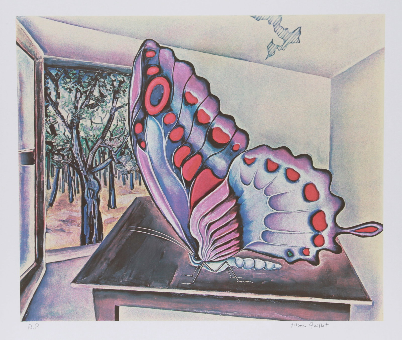 Alvaro Guillot, Mr. Papillon's Home, Lithograph (1 of 2)