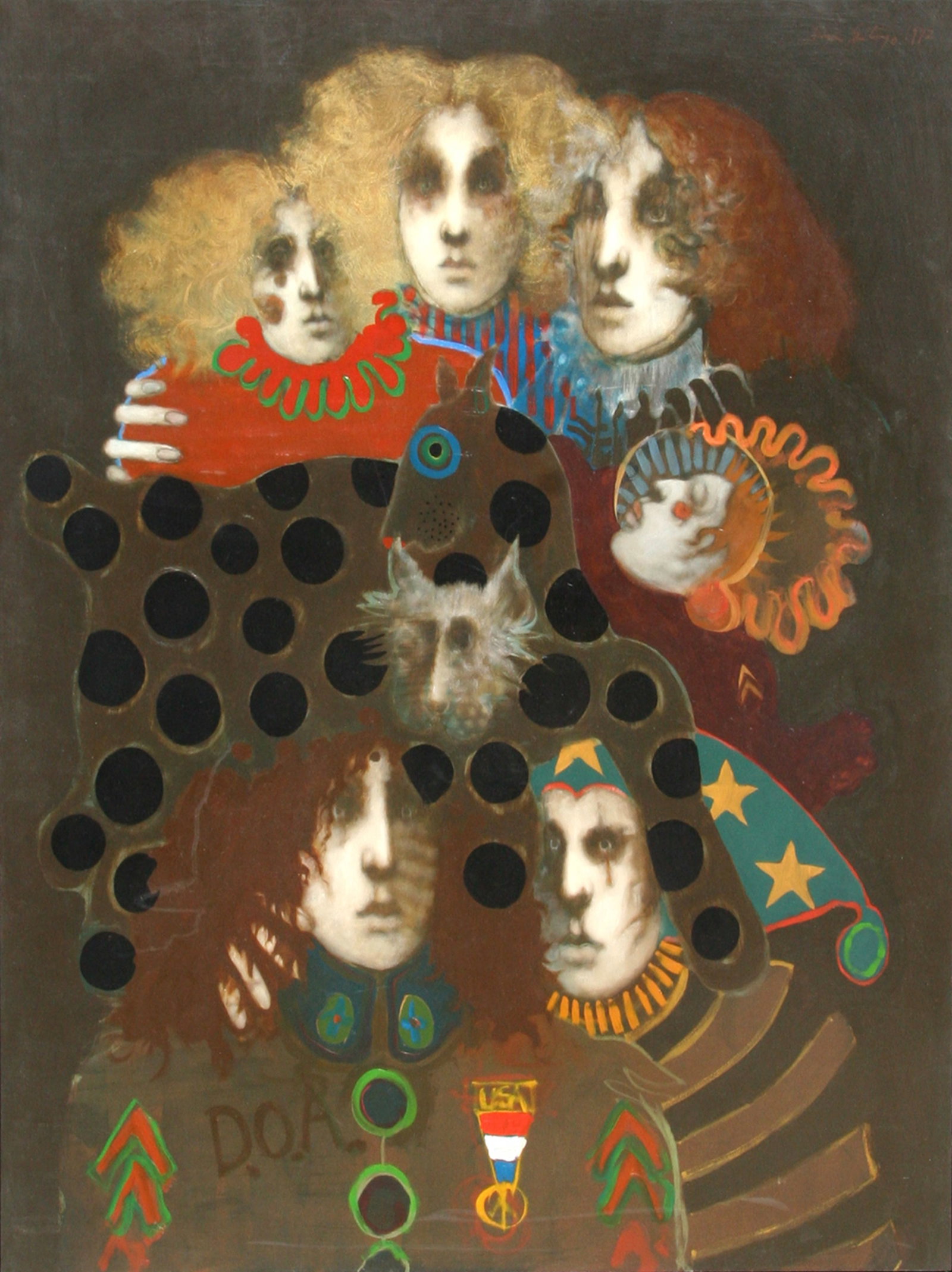 Ramon Santiago, American Family III, Painting (1 of 3)
