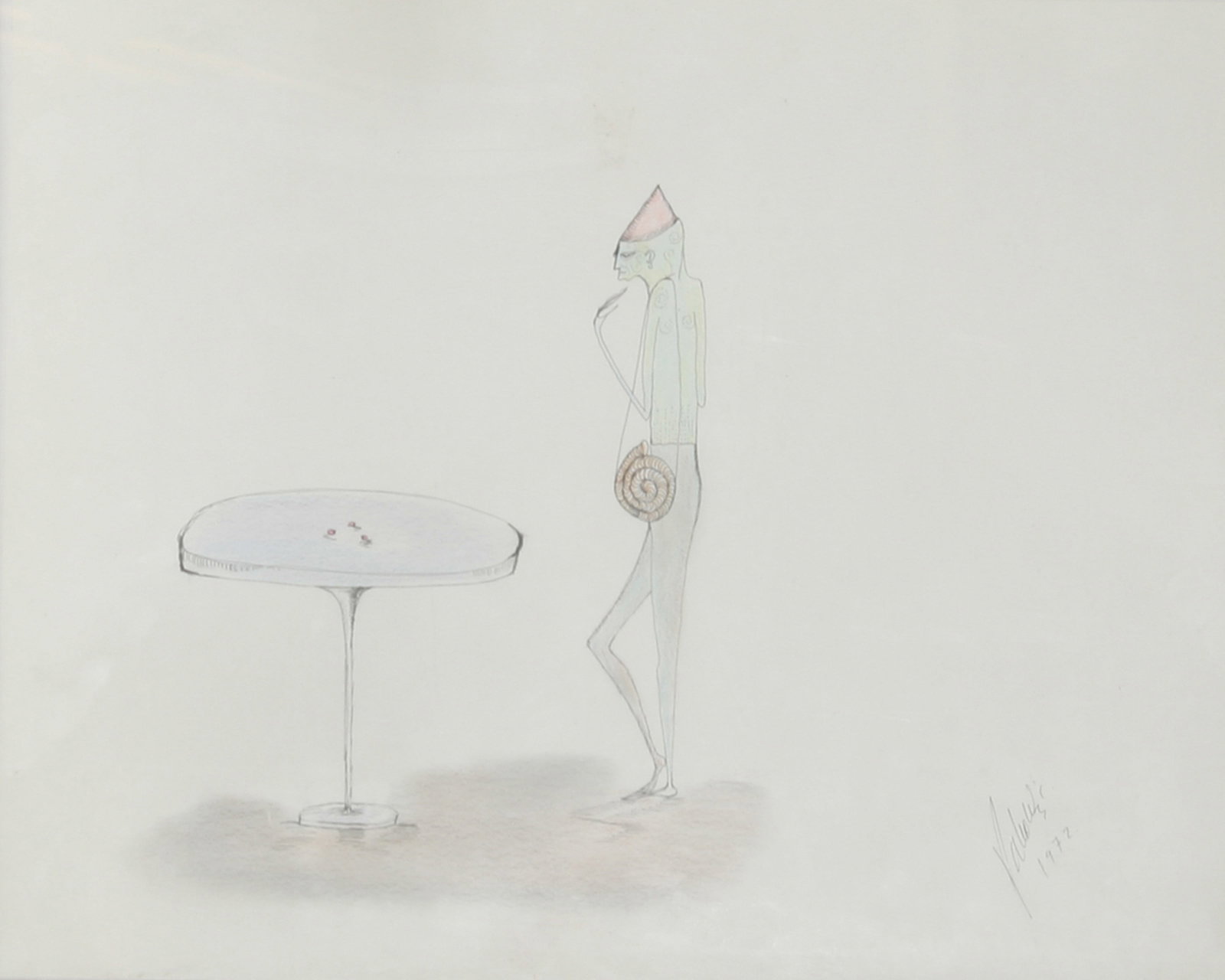 Pablo Weisz-Carrington, Shell Caster, Drawing (1 of 1)
