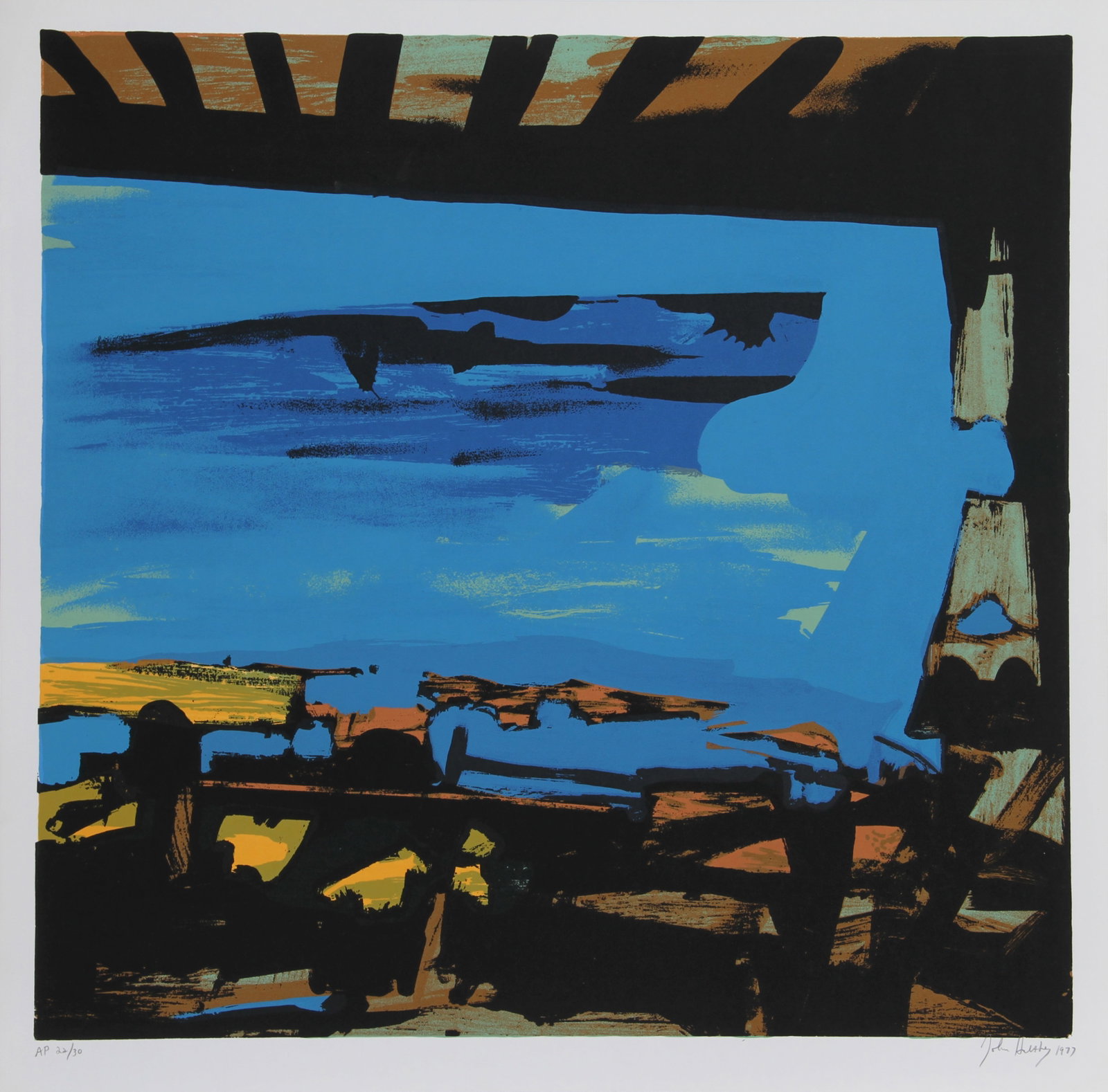 John Hultberg, Sinking Ship, Screenprint (1 of 3)