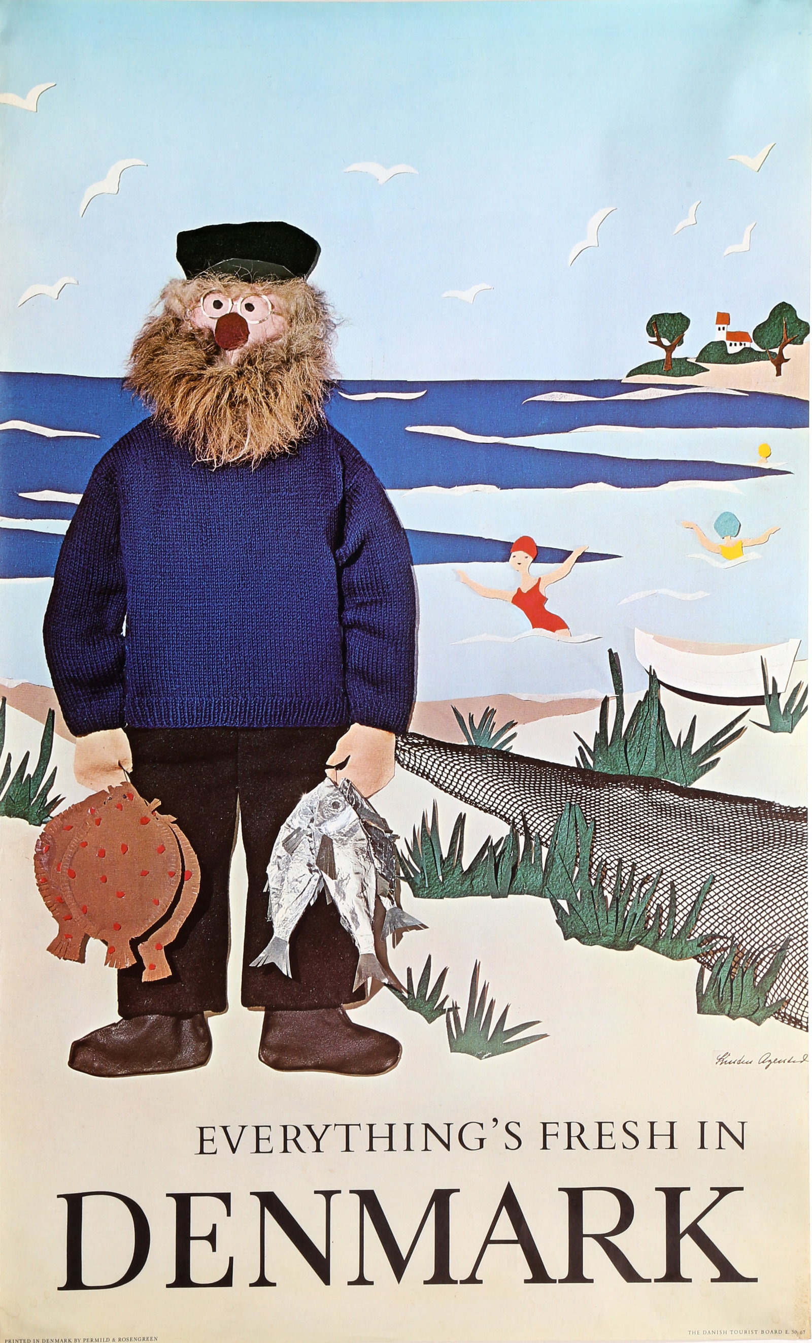 Everything's Fresh in Denmark, Travel Poster (1 of 1)