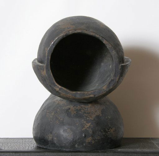 Robin Hill, untitled, Double Cut Bronze Sculpture: Artist: Robin Hill, American (1955 - ) Title: untitled Year: 1989 Medium: Double Cut Bronze Sculpture Size: 8 in. x 8 in. x 5 in. (20.32 cm x 20.32 cm x 12.7 cm)