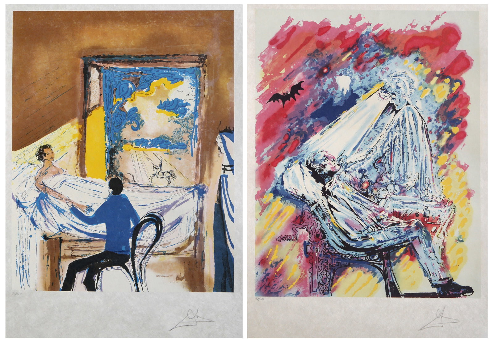 Salvador Dali, L'Aventure Medicale, Suite of Two Lithographs (1 of 9)