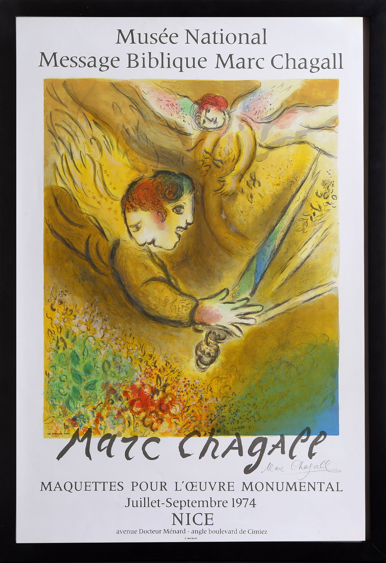 After Marc Chagall, L'Ange du Jugement - Message Biblique, Lithograph (1 of 5)