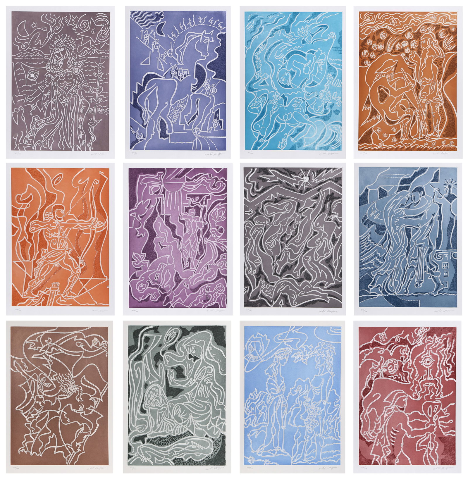After Andre Masson, L'Odyssee Portfolio, Etching Portfolio (1 of 16)