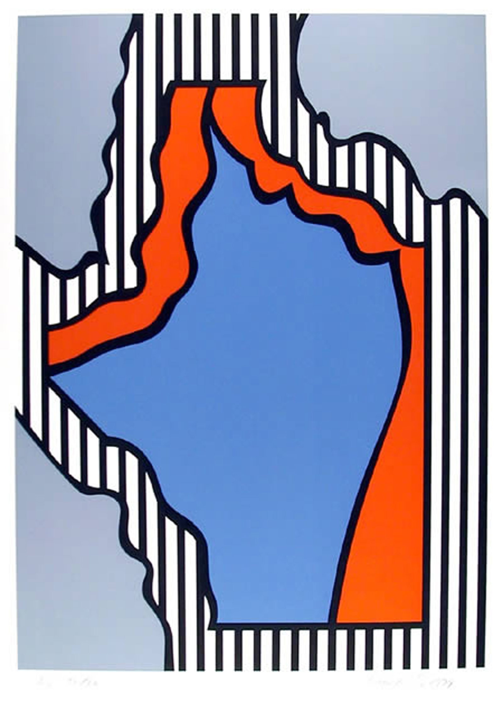 Nicholas Krushenick, Chicago, Screenprint (1 of 5)