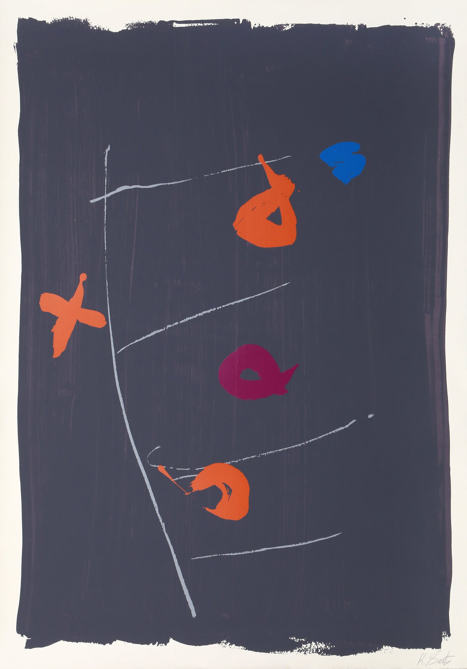 Kikuo Saito, Beggar's Ladder, Screenprint (1 of 2)