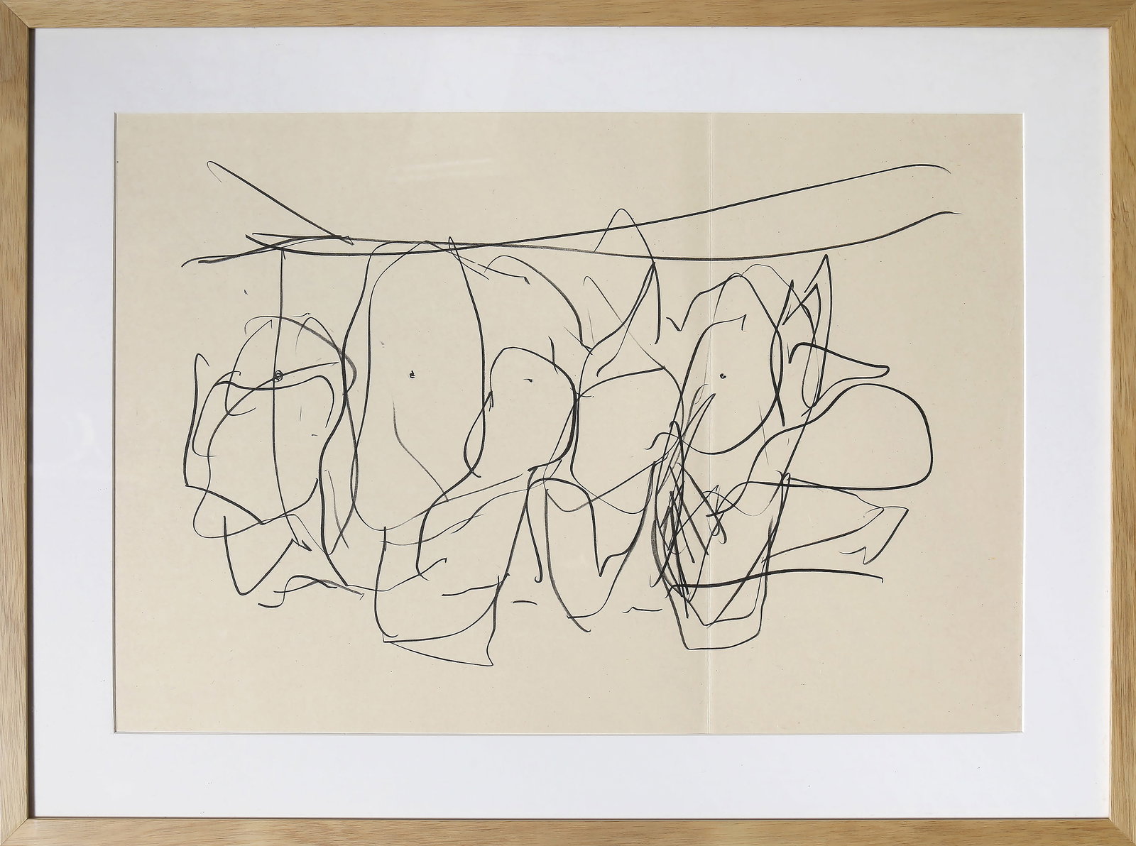 Robert Motherwell, Three Poems: Mexico City Personages II, Lithograph (1 of 4)