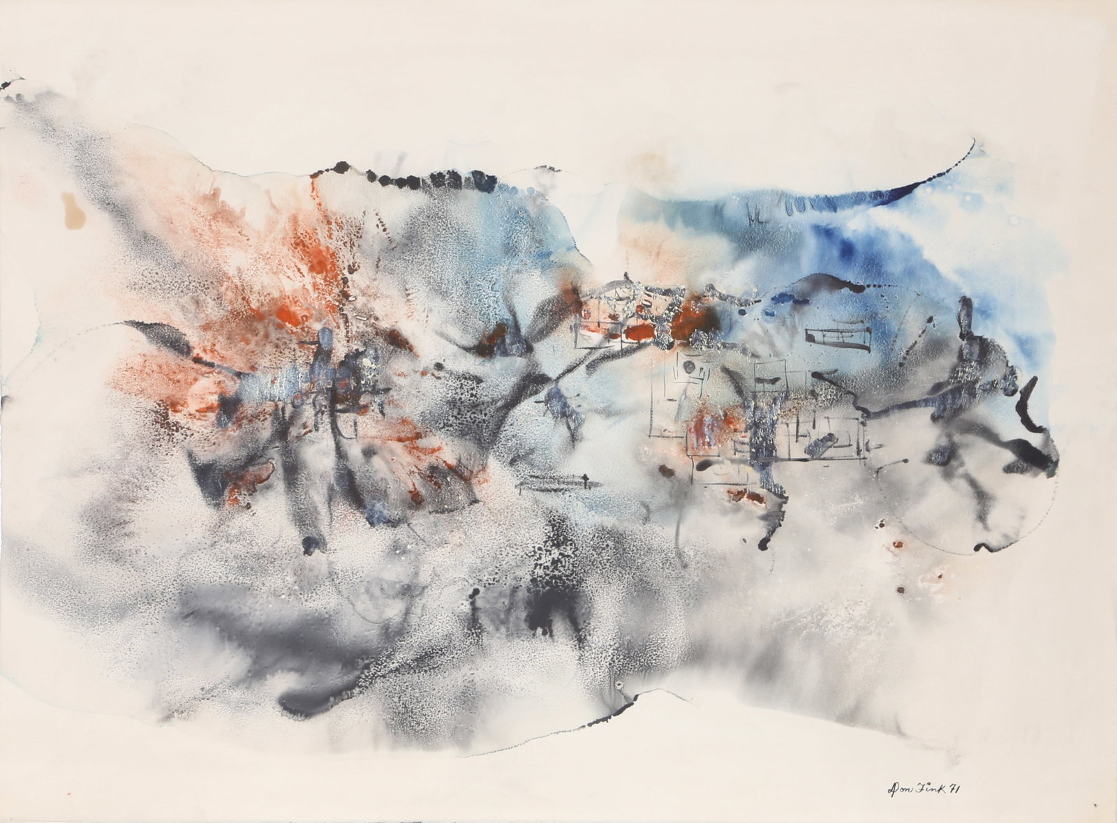 Don Fink, Untitled, Watercolor (1 of 3)