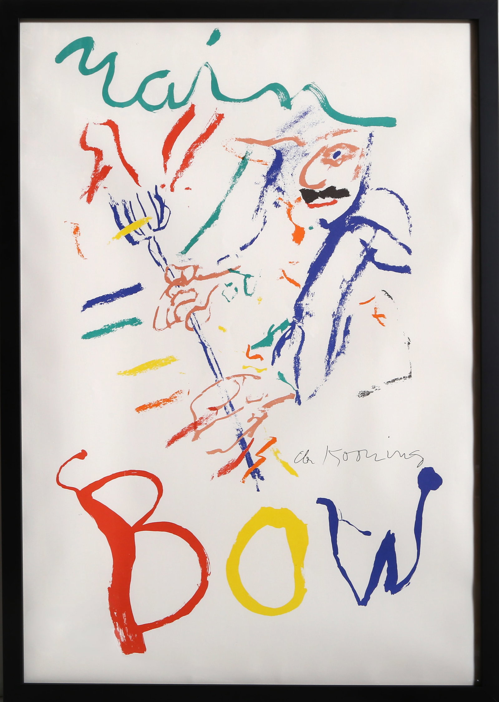 Willem de Kooning, Rainbow: Thelonious Monk, Devil at the Keyboard, Lithograph (1 of 5)