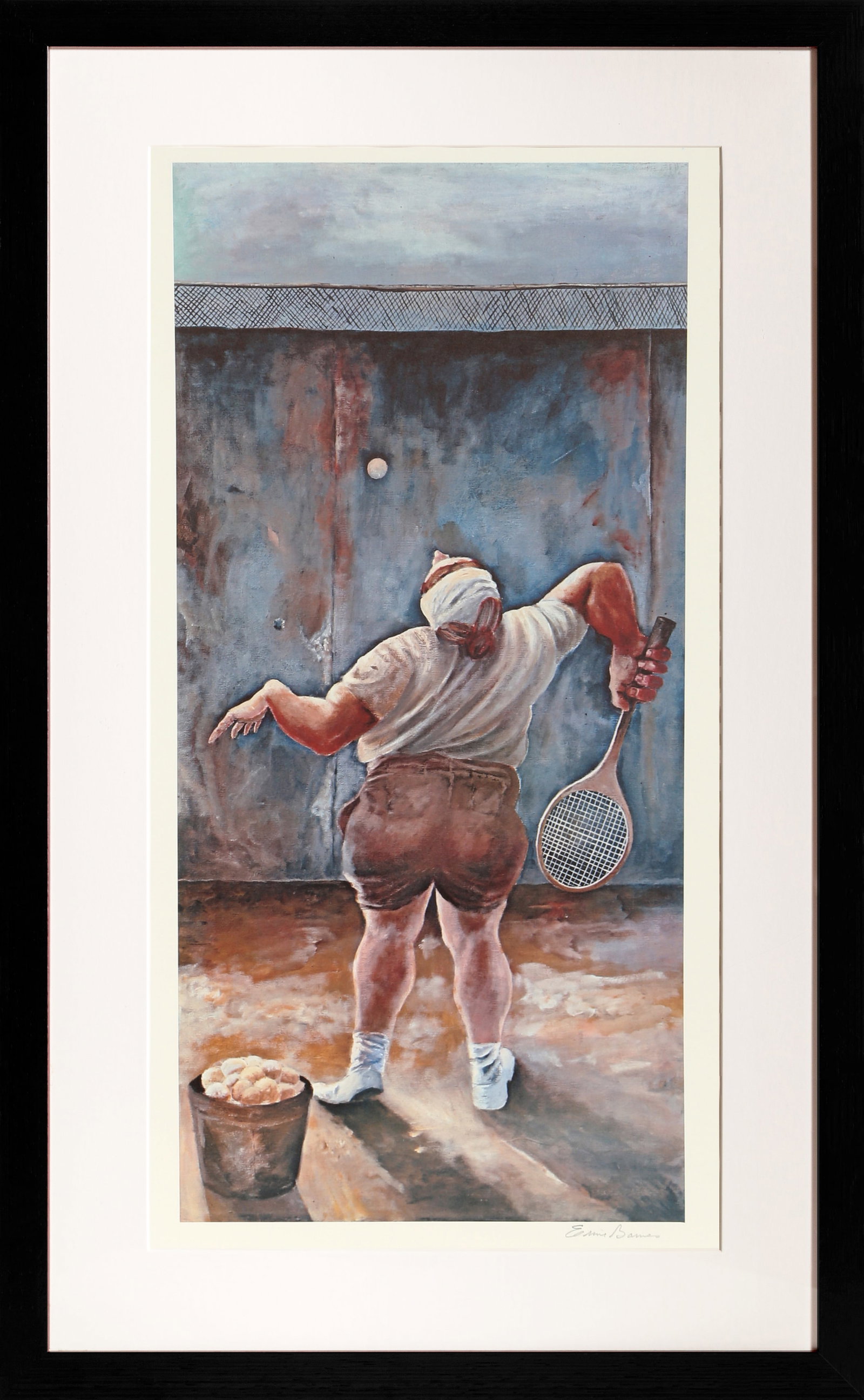 Ernie Barnes, At The Wall, Lithograph (1 of 4)