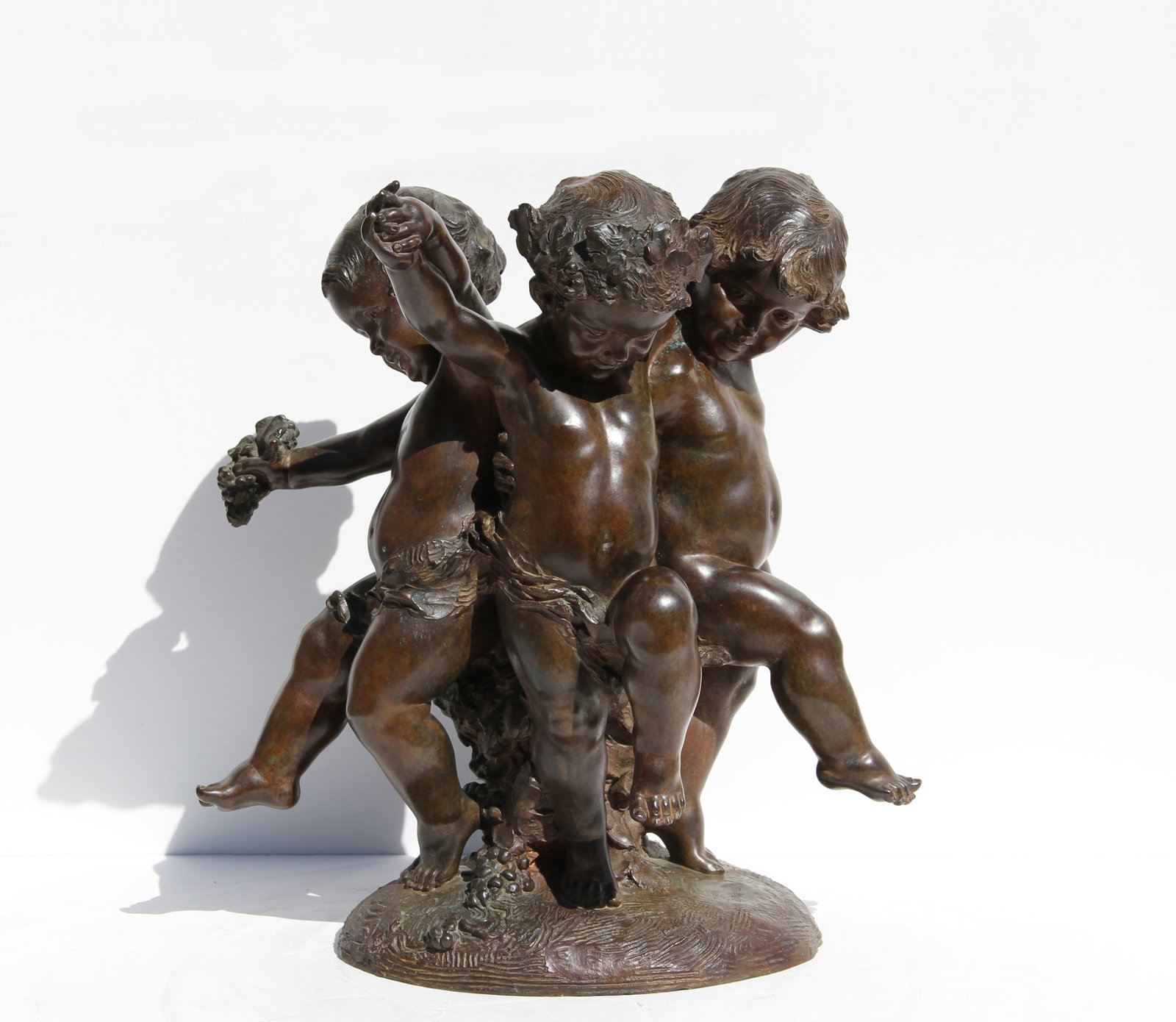 Affortunato Gory, Three Putti, Bronze Sculpture: Artist: Affortunato Gory, French (1895 - 1925) Title: Three Putti Year: circa 1910 Medium: Bronze Sculpture, signature inscribed Size: 18 in. x 16 in. x 9 in. (45.72 cm x 40.64 cm x 22.86 cm) Descript