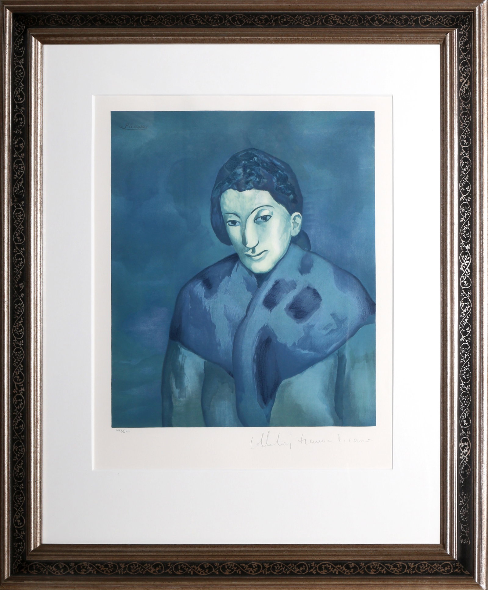 After Pablo Picasso, Buste de Femme, Lithograph: Artist: Pablo Picasso, After, Spanish (1881 - 1973) Title: Buste de Femme Portfolio: Marina Picasso Estate Lithograph Collection Year: of Original: 1902 | Year Printed: 1979-1982 Medium: Lithograph on