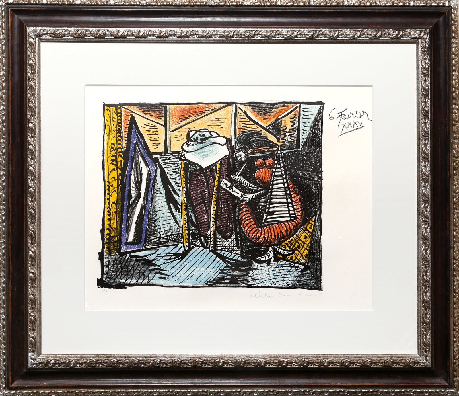 After Pablo Picasso, Femme Dessinant, Femme Assoupie, Lithograph: Artist: Pablo Picasso, After, Spanish (1881 - 1973) Title: Femme Dessinant, Femme Assoupie Portfolio: Marina Picasso Estate Lithograph Collection Year: of Original: 1935 | Year Printed: 1979-1982 Medi