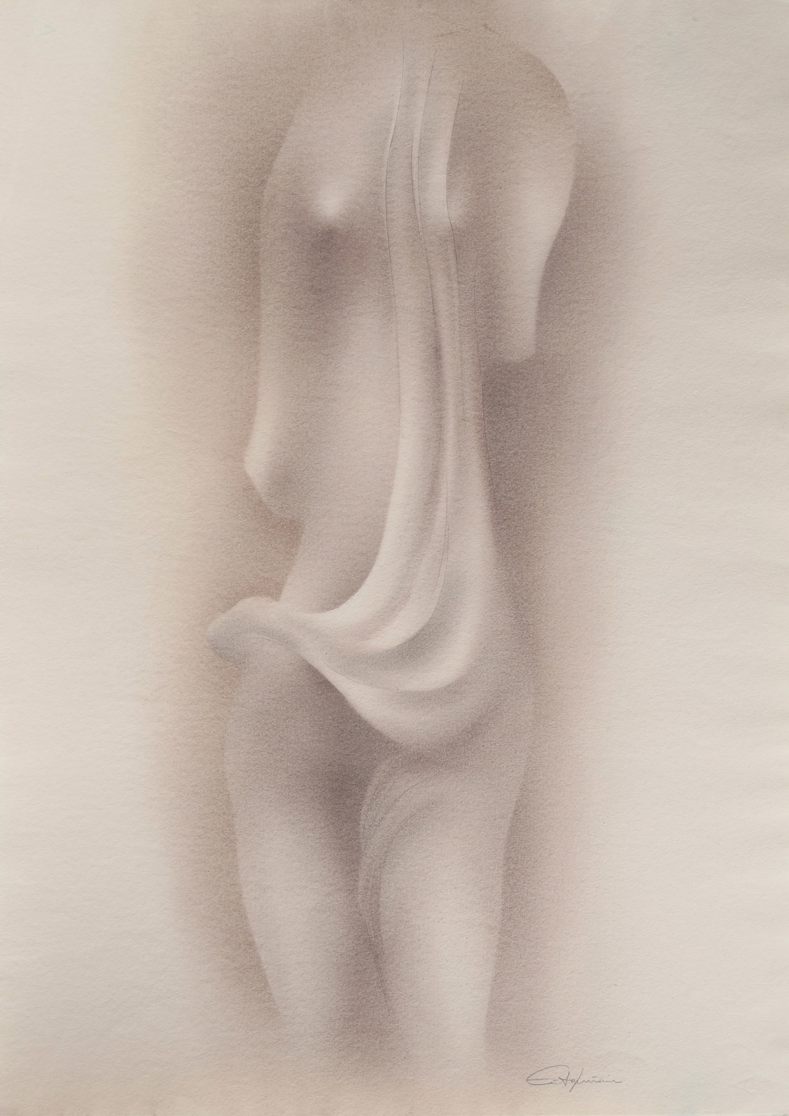 Roberto Estopinan, Homenaje de Camilla Claudel 5, Conte Crayon and Pencil (1 of 4)