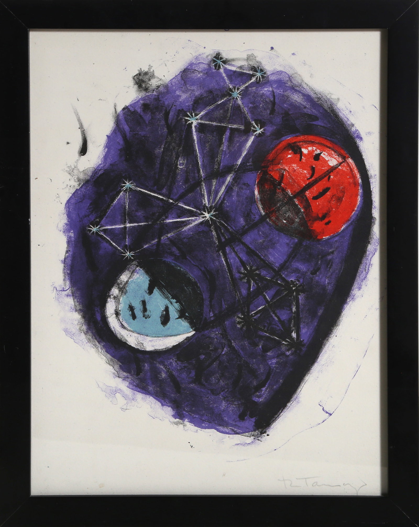 Rufino Tamayo, Capitulo XI, Lithograph: Artist: Rufino Tamayo, Mexican (1899 - 1991) Title: Capitulo XI Portfolio: Apocalypse de Saint Jean Year: 1959 Medium: Lithograph on BFK Rives, signed in pencil lower right Edition: 300 Size: 12.5 x 9