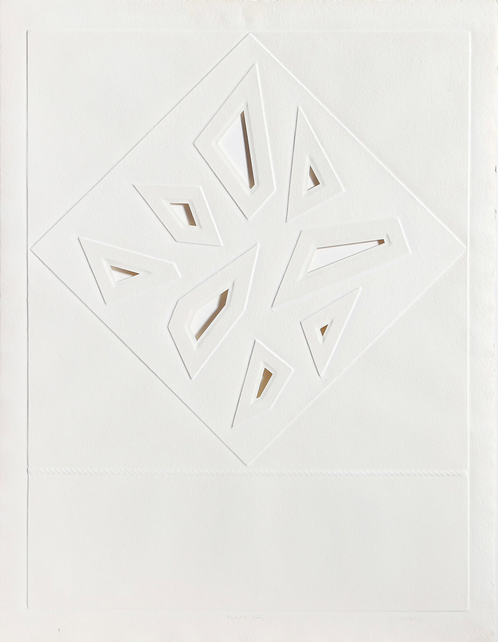 Angelo Savelli, Plato IV, Intaglio and Cut Out (1 of 4)