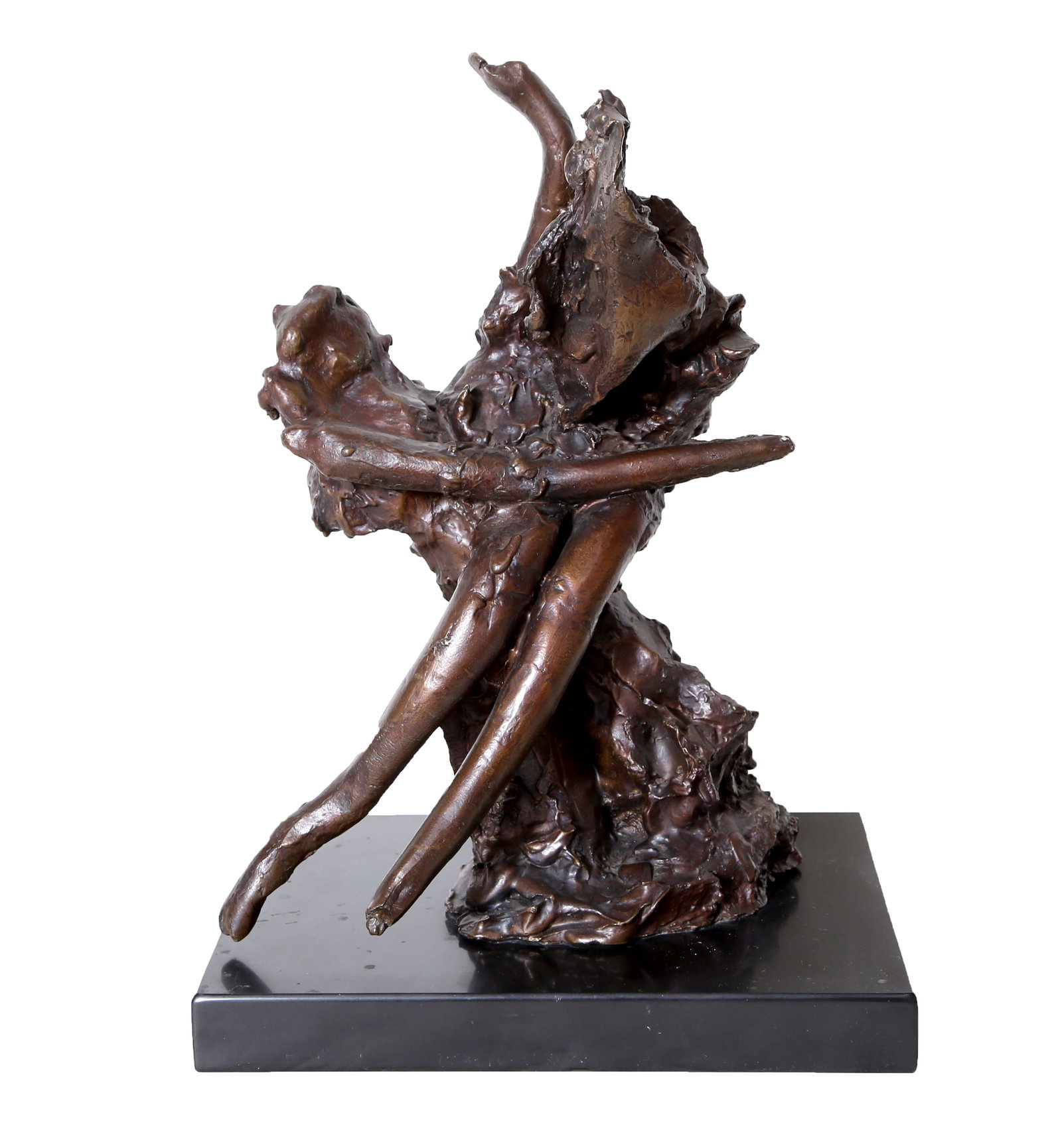 Reuben Nakian, Leda and the Swan, Bronze Sculpture: Artist: Reuben Nakian, American (1897 - 1986) Title: Leda and the Swan (Brown) Year: 1978 Medium: Bronze Sculpture, signature and number inscribed Edition: 7/10 Size: 13.5 x 10 x 7 in. (34.29 x 25.4 x