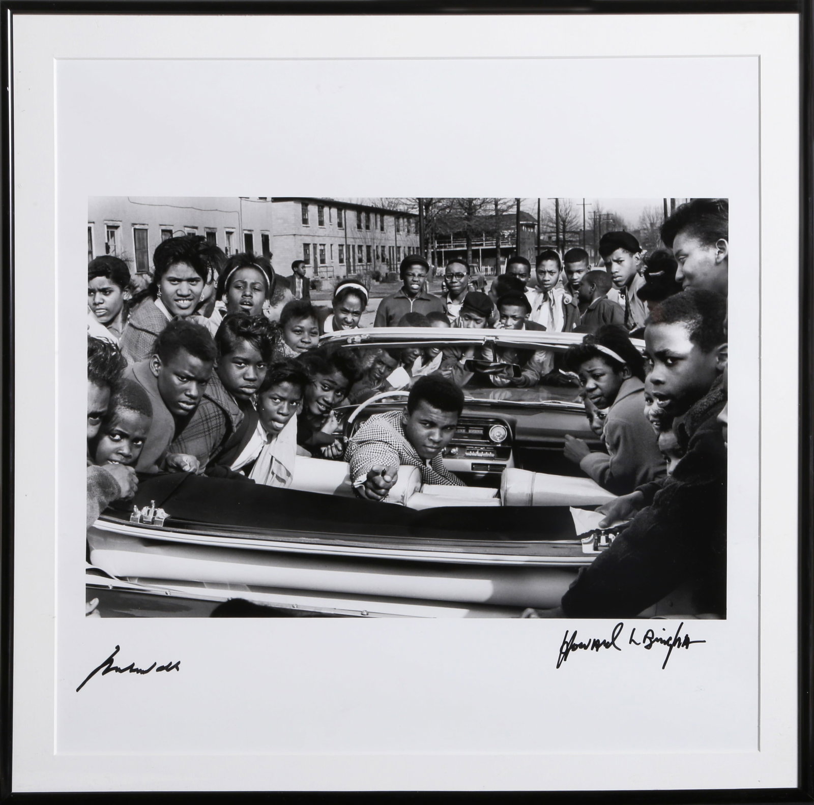 Howard L. Bingham, Cassius Clay in Louisville, 1963, Gelatin Silver Print: Artist: Howard L. Bingham, American (1939 - 2016) Title: Cassius Clay in Louisville, 1963 Portfolio: GOAT: A Tribute to Muhammad Ali Year: 2003 Medium: Gelatin Silver Print, signed in marker by Ali an