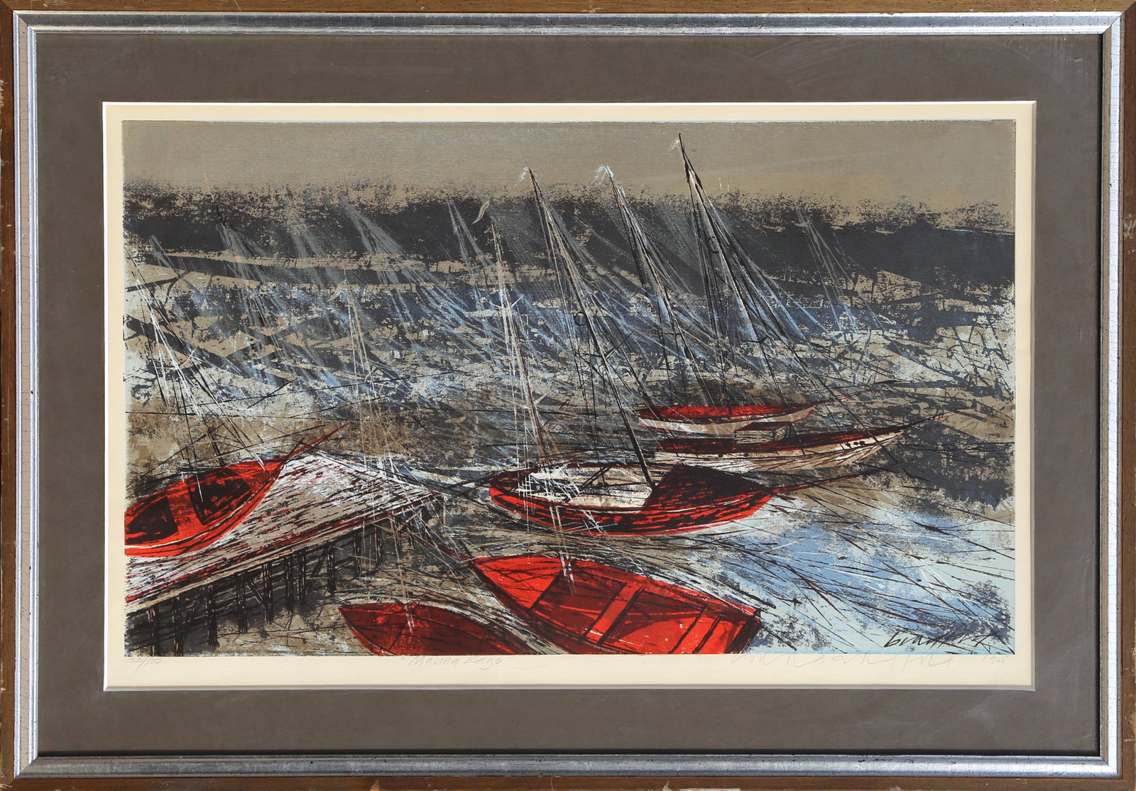 Howard Bradford, Marina Edge, Lithograph (1 of 3)