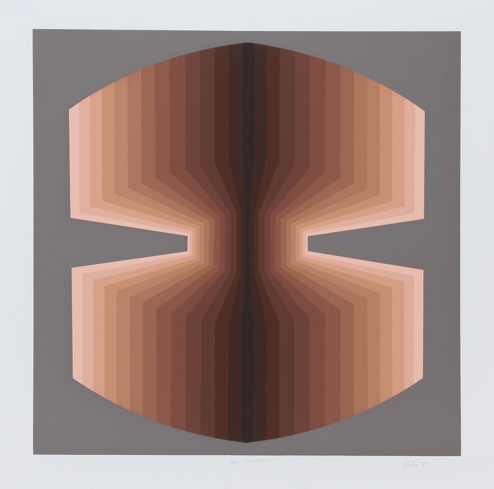 Jurgen Peters, Fan Figuration, Screenprint (1 of 3)