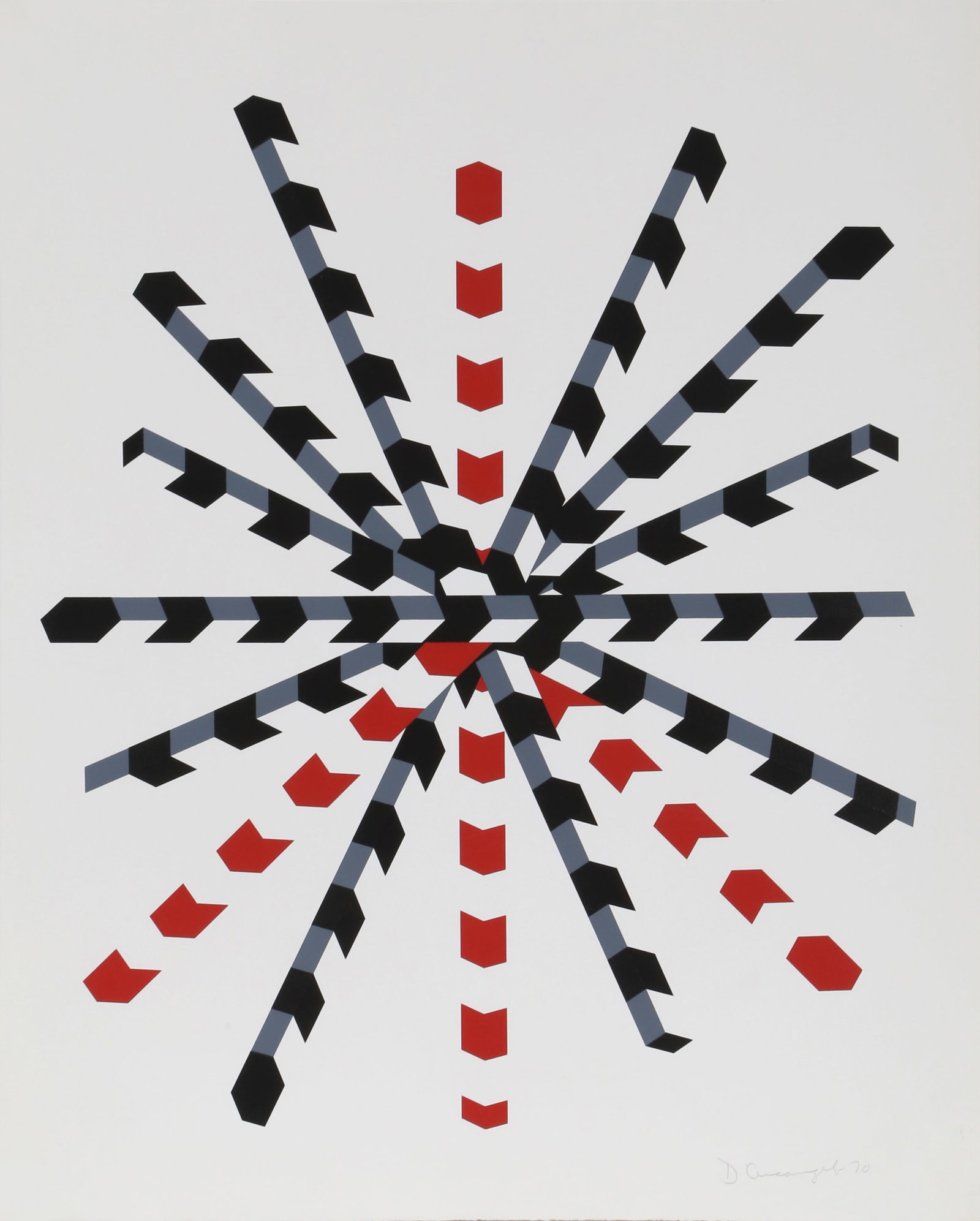 Allan D'Arcangelo, Peace, Screenprint (1 of 2)