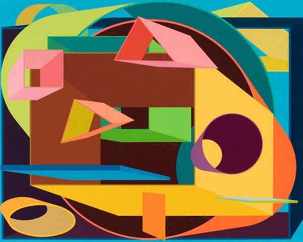 Al Held, Scholes II, Screenprint: Artist: Al Held, American (1928 - 2005) Title: Scholes II Year: 1991 Medium: Screenprint, signed and numbered in pencil Edition: 80 Size: 29 in. x 34 in. (73.66 cm x 86.36 cm)