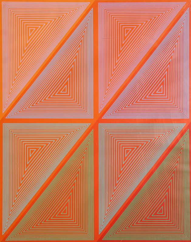 Richard Anuszkiewicz, Inward Eye 7, Serigraph: Artist: Richard Anuszkiewicz, American (1930 - ) Title: Inward Eye 7 Medium: Serigraph Size: 25.5 x 19.75 in. (64.77 x 50.17 cm)