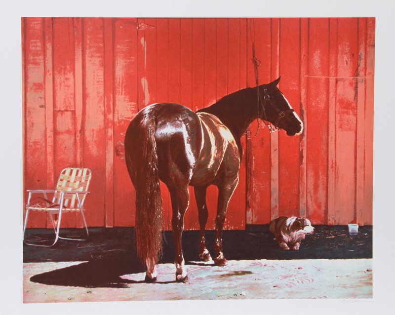 Richard McLean, Kahlua Lark, Lithograph: Artist: Richard McLean, American (1934 - ) Title: Kahlua Lark Year: Circa 1980 Medium: Lithograph, signed and numbered in pencil Edition: 300 Image Size: 19.5 x 21.5 inches Size: 22 in. x 30 in. (55.8