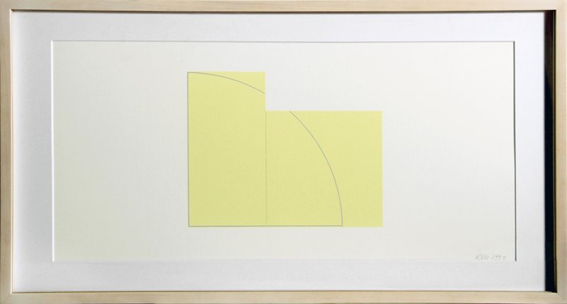 Robert Mangold, Silkscreen from A Book of Silkcreen Pri: Artist: Robert Mangold, American (1937 - ) Title: untitled from A Book of Silkcreen Prints, Multiple Panel Paintings Year: 1992 Medium: Silkscreen, signed 'RM' and dated in pencil Edition: 300 Image S