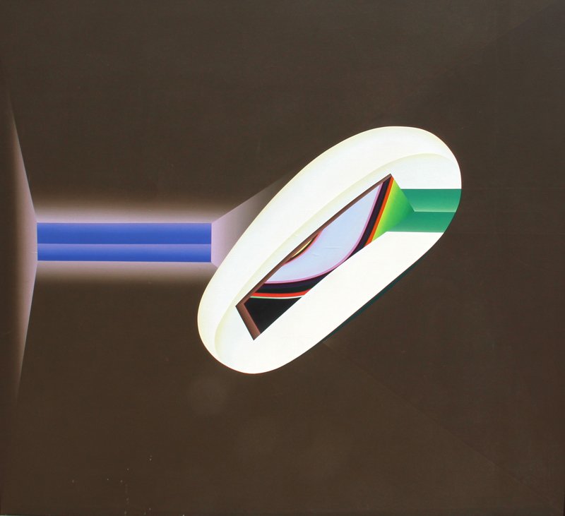 Frank Roth, The Cat's Pajamas, Oil Painting : Artist: Frank Roth, American (1936 - ) Title: The Cat's Pajamas Year: 1968 Medium: Oil on Canvas, signed, titled and dated verso Size: 66 x 72 in. (167.64 x 182.88 cm)