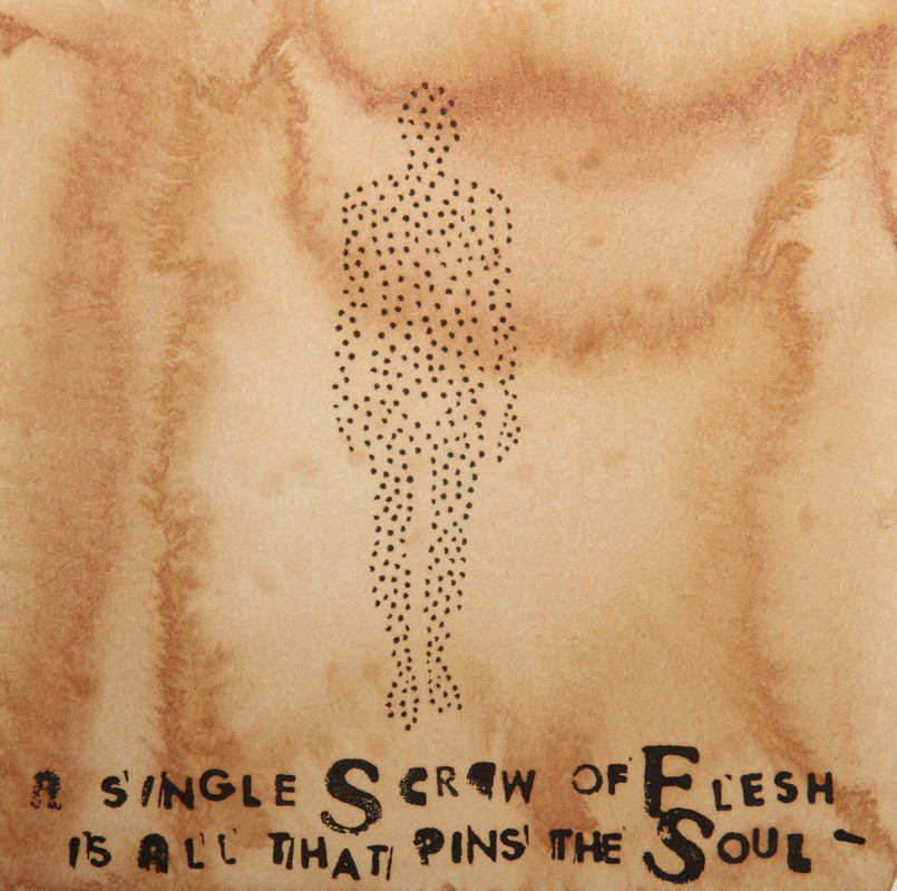 Lesley Dill, Sculpture Center Portfolio Watercolor, Pri: Artist: Lesley Dill, American (Bronxville, NY, 1950 - ) Title: Untitled from Sculpture Center Portfolio Year: 1995 Medium: Watercolor, Printed letterpress on Somerset, signed and numbered Edition: 81/