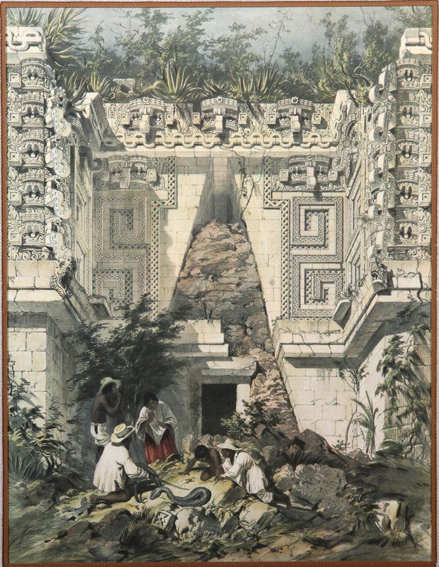 Frederick Catherwood, Central America, Chiapas and Yuca: Artist: Frederick Catherwood, English (1799 - 1854) Title: from Views of Ancient Monuments in Central America, Chiapas and Yucatan( plate Medium: Lithograph Image Size: 14.5 x 11 inches Size: 20 x 16