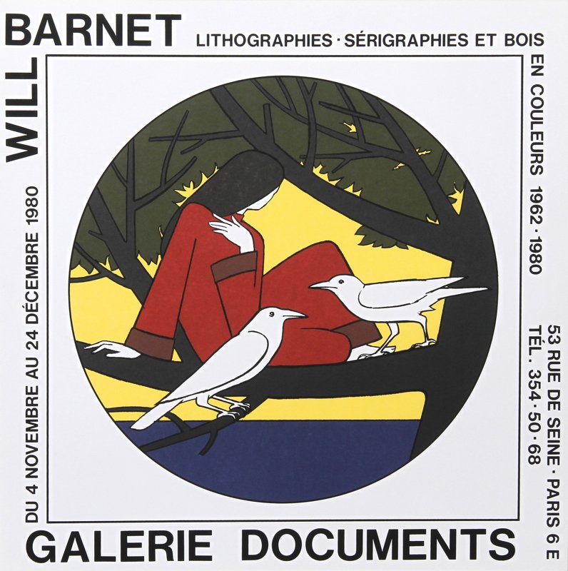 Will Barnet, Circe, Galerie Documents, Silkscreen: Artist: Will Barnet, American (1911 - 2012) Title: Circe, Galerie Documents Medium: Silkscreen Size: 20 x 20 in. (50.8 x 50.8 cm)