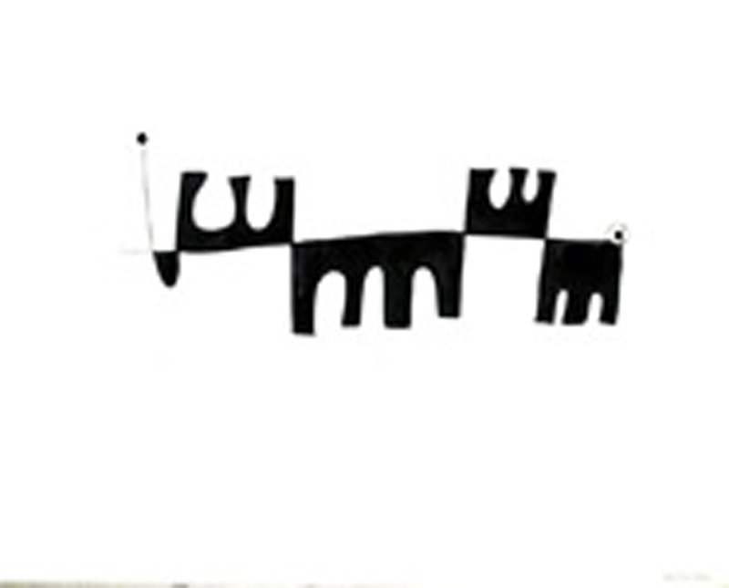 Sacha Kolin, Untitled, Ink Drawing: Artist: Sacha Kolin, French (1911 - 1981) Title: Untitled Year: 1975 Medium: Ink on paper, signed Size: 11 x 14 in. (27.94 x 35.56 cm)