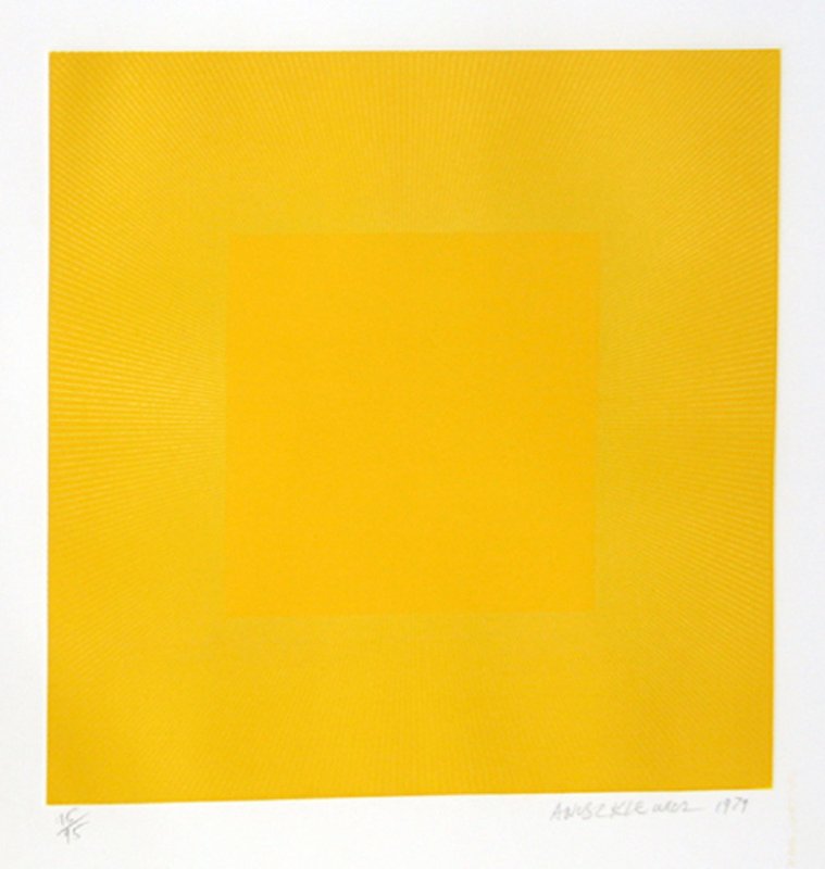 Richard Anuszkiewicz, Spring Suite (Yellow with: Artist: Richard Anuszkiewicz, American (1930 - ) Title: Spring Suite (Yellow with Yellow) Year: 1979 Medium: Intaglio Etching with Aquatint on Somerset, signed and numbered in pencil Edition: 95 Image