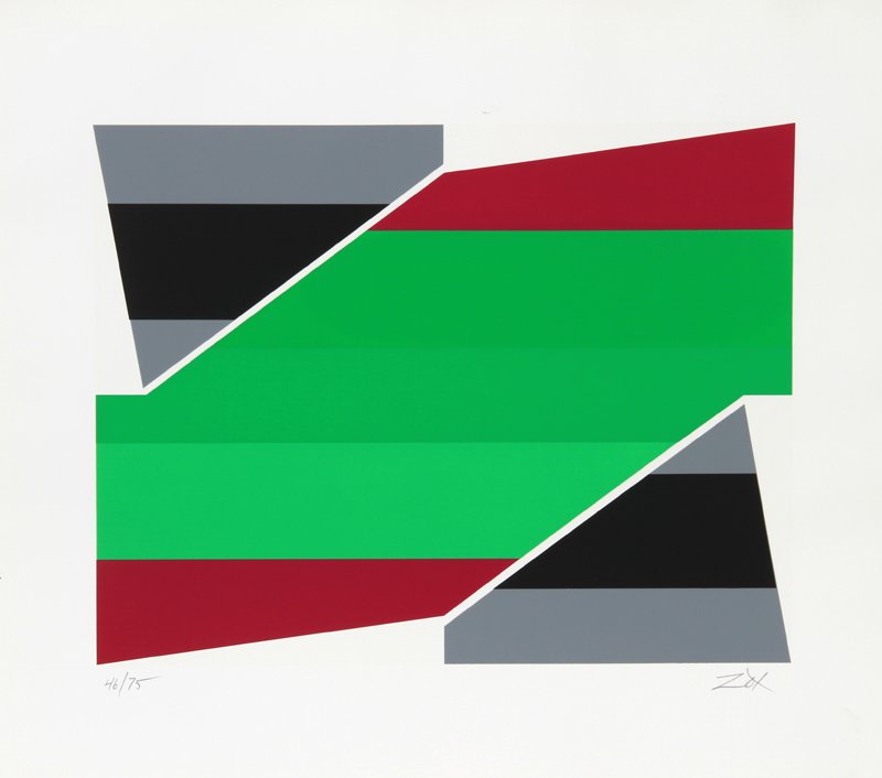Larry Zox, Series III, Silkscreen: Artist: Larry Zox, American (1937 - 2006) Title: Series III Year: circa 1970 Medium: Silkscreen on BFK Rives, signed and numbered in pencil Edition: 46/75 Image Size: 14 x 18 inches Size: 21.5 in. x 2