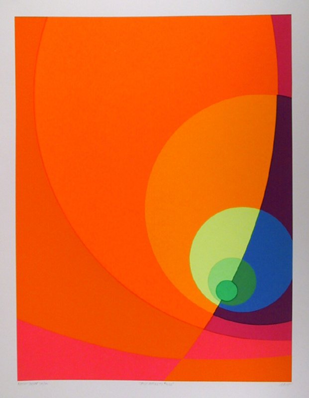 Herbert Aach, Split Infinity #12BS, Serigraph: Artist: Herbert Aach, German (1923 - 1985) Title: Split Infinity #12BS Year: 1980 Medium: Serigraph, signed and numbered in pencil Edition: 150, AP 20 Size: 42 in. x 30 in. (106.68 cm x 76.2 cm)