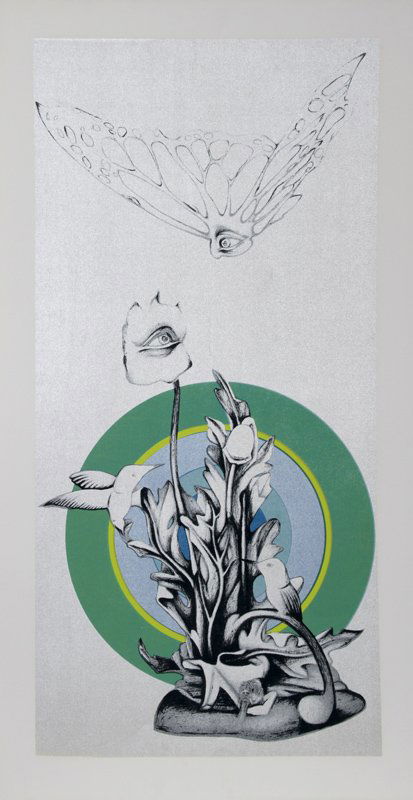 Rita Simon, Chance Encounter, Serigraph: Artist: Rita Simon, American (1938 - ) Title: Chance Encounter Medium: Serigraph, signed and numbered in pencil Image Size: 36 x 17 inches Size: 40 in. x 21 in. (101.6 cm x 53.34 cm)