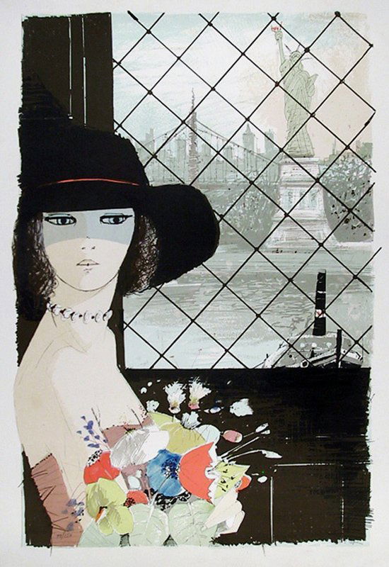 Charles Levier, Miss Liberty, Lithograph: Artist: Charles Levier, French (1920 - 2003) Title: Miss Liberty Year: circa 1980 Medium: Lithograph, signed and numbered in pencil Edition: 150 Size: 29 in. x 23 in. (73.66 cm x 58.42 cm)