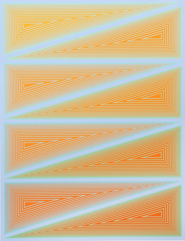 Richard Anuszkiewicz, Inward Eye 10, Serigraph: Artist: Richard Anuszkiewicz, American (1930 - ) Title: Inward Eye 10 Year: 1970 Medium: Serigraph Edition: 500 Size: 25.5 x 19.75 in. (64.77 x 50.17 cm)